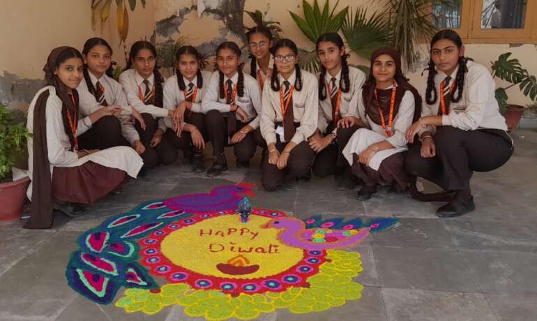 Diwali Celebration in Guru Nanak public school