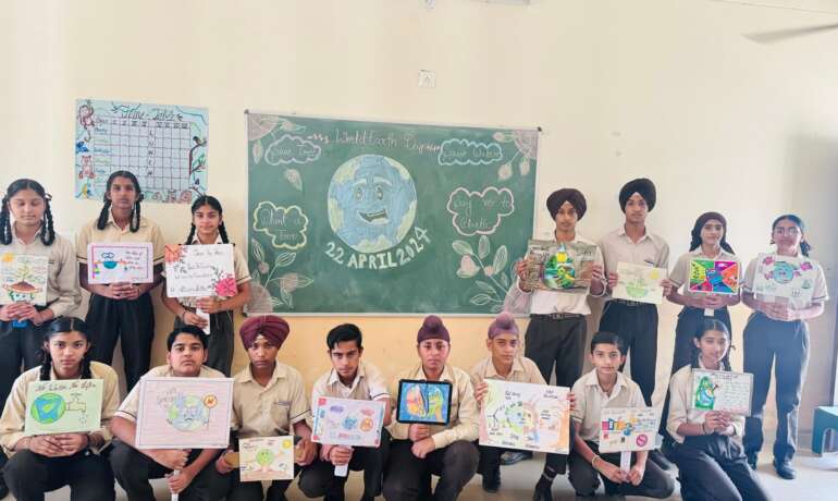Celebrating Earth Day at Guru Nanak Public School